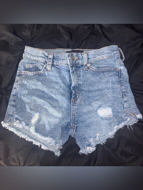 Kendall & Kylie Light Blue Distressed Denim Shorts
